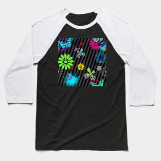 Colorful pattern Baseball T-Shirt